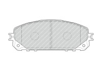 Bromsbeläggssats, skivbroms PREMIER ECO FRICTION FDB4882 Ferodo