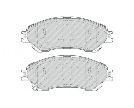 Bromsbeläggssats, skivbroms PREMIER ECO FRICTION FDB4884 Ferodo, bild 2