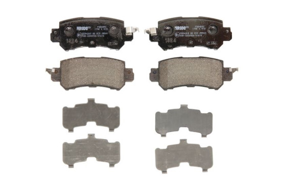 Bromsbeläggssats, skivbroms PREMIER ECO FRICTION FDB4892 Ferodo
