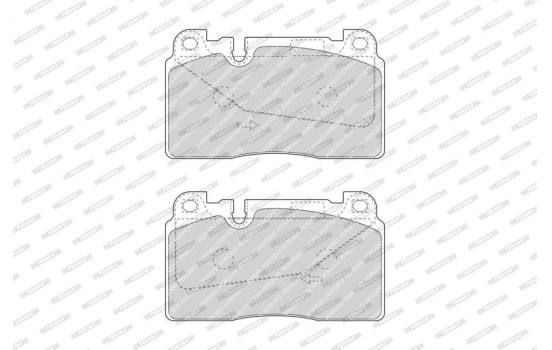 Bromsbeläggssats, skivbroms PREMIER ECO FRICTION FDB4908 Ferodo, bild 3