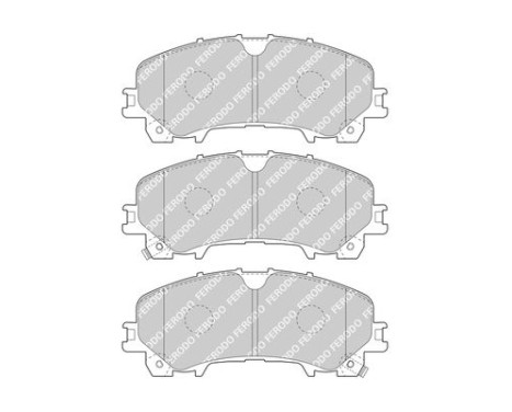 Bromsbeläggssats, skivbroms PREMIER ECO FRICTION FDB4998 Ferodo, bild 3