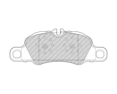 Bromsbeläggssats, skivbroms PREMIER ECO FRICTION FDB5018 Ferodo