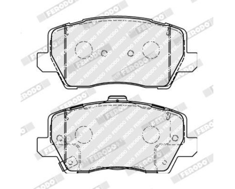 Bromsbeläggssats, skivbroms PREMIER ECO FRICTION FDB5037 Ferodo, bild 2