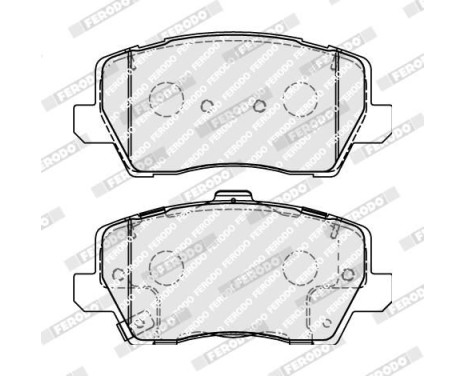 Bromsbeläggssats, skivbroms PREMIER ECO FRICTION FDB5037 Ferodo, bild 2