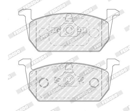 Bromsbeläggssats, skivbroms PREMIER ECO FRICTION FDB5069 Ferodo, bild 3