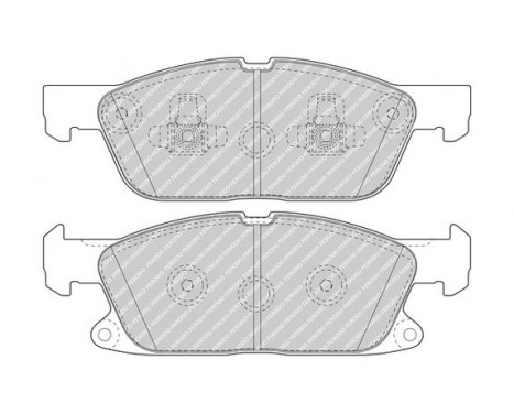 Bromsbeläggssats, skivbroms PREMIER ECO FRICTION FDB5087 Ferodo, bild 2