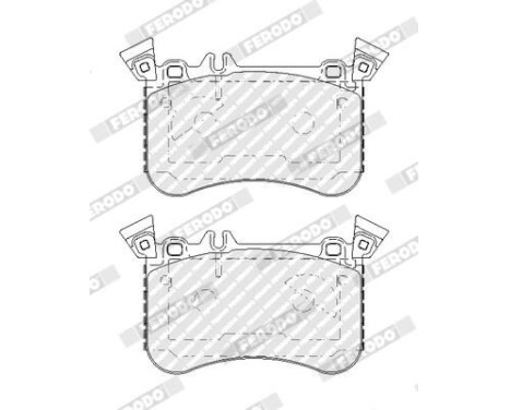 Bromsbeläggssats, skivbroms PREMIER ECO FRICTION FDB5109 Ferodo, bild 4
