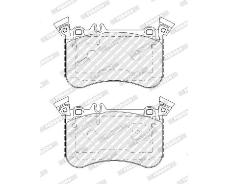 Bromsbeläggssats, skivbroms PREMIER ECO FRICTION FDB5109 Ferodo, bild 4