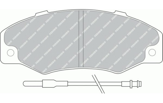 Bromsbeläggssats, skivbroms PREMIER ECO FRICTION FDB534 Ferodo