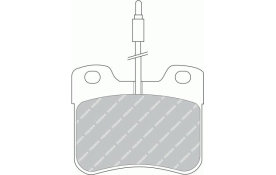 Bromsbeläggssats, skivbroms PREMIER ECO FRICTION FDB535 Ferodo