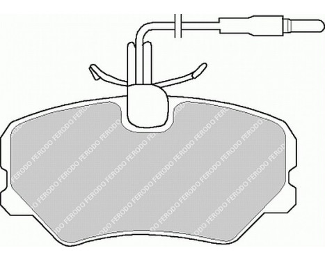 Bromsbeläggssats, skivbroms PREMIER ECO FRICTION FDB540 Ferodo, bild 2