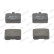 Bromsbeläggssats, skivbroms PREMIER ECO FRICTION FDB55 Ferodo, miniatyr 4