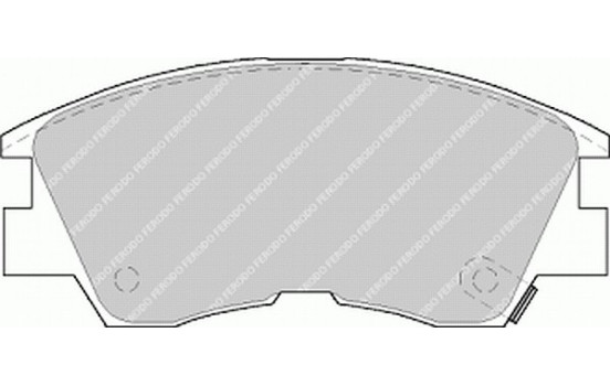 Bromsbeläggssats, skivbroms PREMIER ECO FRICTION FDB556 Ferodo, bild 2
