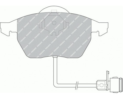 Bromsbeläggssats, skivbroms PREMIER ECO FRICTION FDB590 Ferodo, bild 2