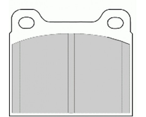 Bromsbeläggssats, skivbroms PREMIER ECO FRICTION FDB704 Ferodo, bild 2