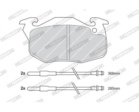 Bromsbeläggssats, skivbroms PREMIER ECO FRICTION FDB719 Ferodo, bild 4
