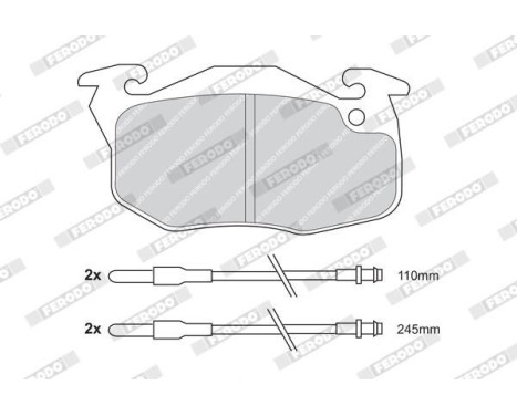 Bromsbeläggssats, skivbroms PREMIER ECO FRICTION FDB729 Ferodo, bild 4