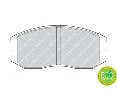 Bromsbeläggssats, skivbroms PREMIER ECO FRICTION FDB759 Ferodo, bild 3