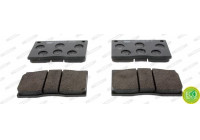 Bromsbeläggssats, skivbroms PREMIER ECO FRICTION FDB817 Ferodo