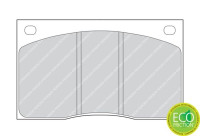 Bromsbeläggssats, skivbroms PREMIER ECO FRICTION FDB817 Ferodo