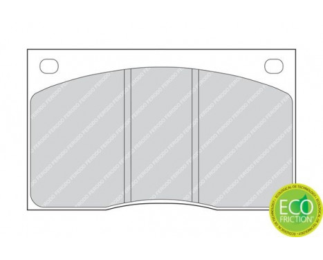 Bromsbeläggssats, skivbroms PREMIER ECO FRICTION FDB817 Ferodo, bild 2
