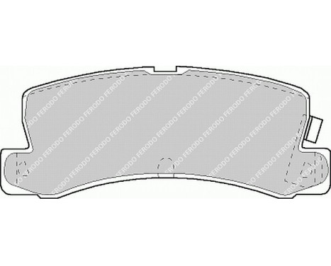 Bromsbeläggssats, skivbroms PREMIER ECO FRICTION FDB848 Ferodo, bild 2