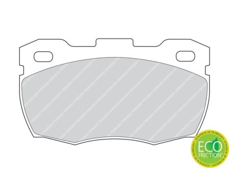 Bromsbeläggssats, skivbroms PREMIER ECO FRICTION FDB871 Ferodo, bild 4