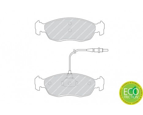 Bromsbeläggssats, skivbroms PREMIER ECO FRICTION FDB876 Ferodo, bild 2