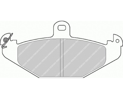 Bromsbeläggssats, skivbroms PREMIER ECO FRICTION FDB878 Ferodo, bild 2