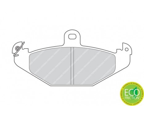 Bromsbeläggssats, skivbroms PREMIER ECO FRICTION FDB878 Ferodo, bild 3
