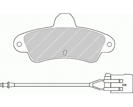 Bromsbeläggssats, skivbroms PREMIER ECO FRICTION FDB913 Ferodo, bild 2