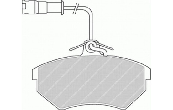 Bromsbeläggssats, skivbroms PREMIER ECO FRICTION FDB954 Ferodo, bild 2