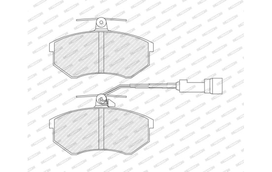 Bromsbeläggssats, skivbroms PREMIER ECO FRICTION FDB954 Ferodo, bild 4