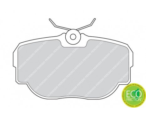 Bromsbeläggssats, skivbroms PREMIER ECO FRICTION FDB981 Ferodo