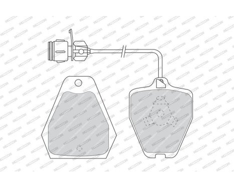 Bromsbeläggssats, skivbroms PREMIER ECO FRICTION FDB985 Ferodo, bild 4