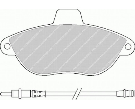 Bromsbeläggssats, skivbroms PREMIER ECO FRICTION FVR1002 Ferodo, bild 2