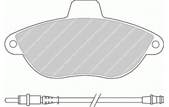 Bromsbeläggssats, skivbroms PREMIER ECO FRICTION FVR1002 Ferodo, bild 2