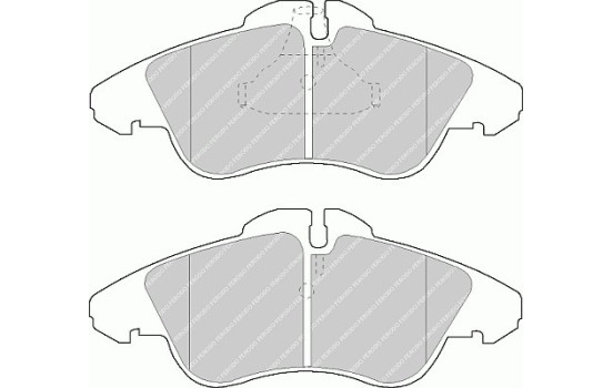 Bromsbeläggssats, skivbroms PREMIER ECO FRICTION FVR1038 Ferodo, bild 2