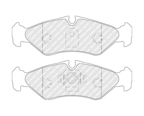 Bromsbeläggssats, skivbroms PREMIER ECO FRICTION FVR1039 Ferodo, bild 3