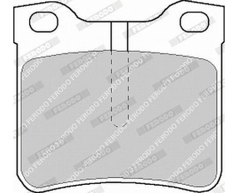 Bromsbeläggssats, skivbroms PREMIER ECO FRICTION FVR1044 Ferodo, bild 4