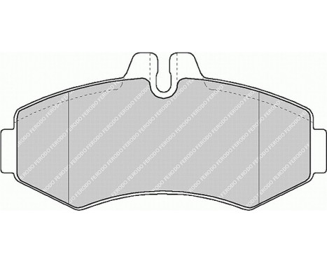 Bromsbeläggssats, skivbroms PREMIER ECO FRICTION FVR1304 Ferodo, bild 2