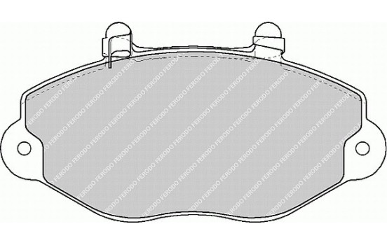 Bromsbeläggssats, skivbroms PREMIER ECO FRICTION FVR1339 Ferodo, bild 2