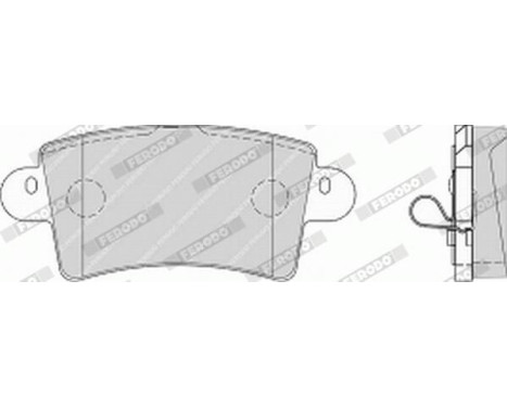Bromsbeläggssats, skivbroms PREMIER ECO FRICTION FVR1453 Ferodo, bild 4