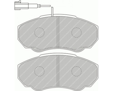Bromsbeläggssats, skivbroms PREMIER ECO FRICTION FVR1478 Ferodo, bild 2