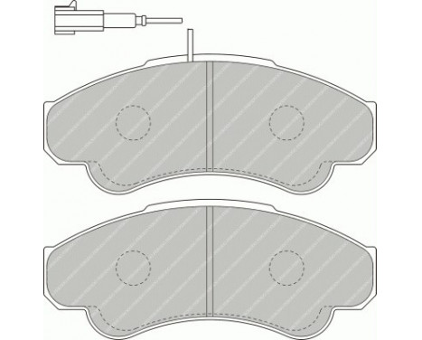 Bromsbeläggssats, skivbroms PREMIER ECO FRICTION FVR1479 Ferodo, bild 2