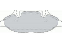 Bromsbeläggssats, skivbroms PREMIER ECO FRICTION FVR1493 Ferodo