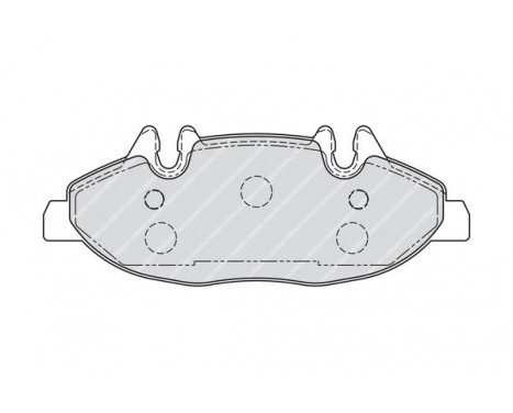 Bromsbeläggssats, skivbroms PREMIER ECO FRICTION FVR1493 Ferodo, bild 2