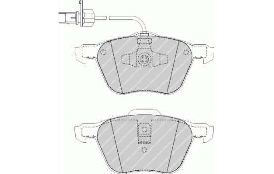 Bromsbeläggssats, skivbroms PREMIER ECO FRICTION FVR1497 Ferodo, bild 2
