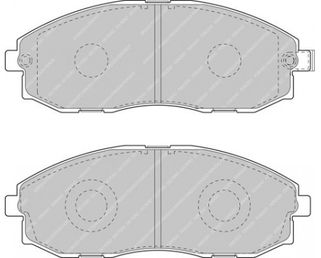 Bromsbeläggssats, skivbroms PREMIER ECO FRICTION FVR1498 Ferodo, bild 2