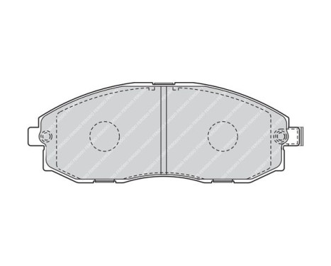 Bromsbeläggssats, skivbroms PREMIER ECO FRICTION FVR1498 Ferodo, bild 3